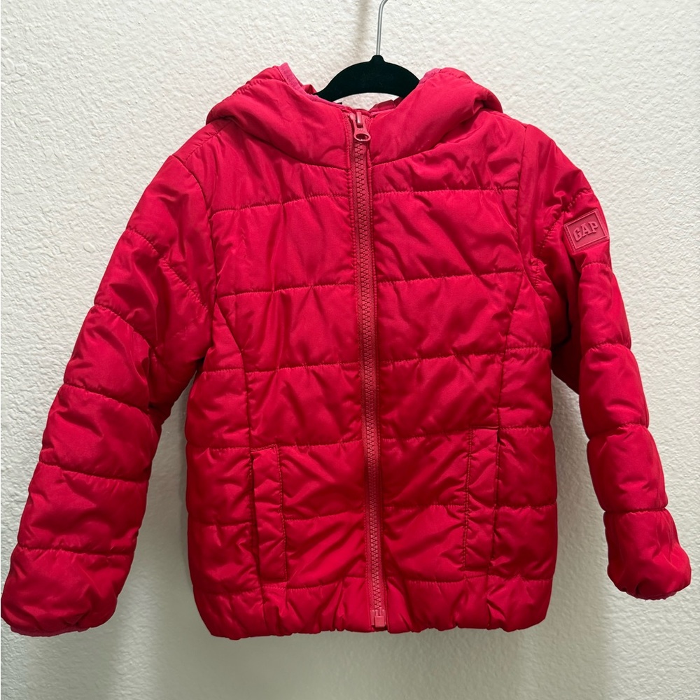 GAP Kids Heavyweight Red Puffer Coat